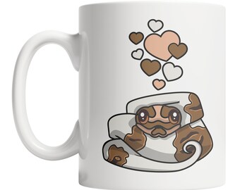 Piebald Ball Python Mug - Snake Lover Gift