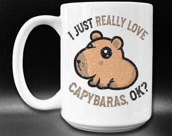 Capybara Mug: "I Really Love Capybaras"