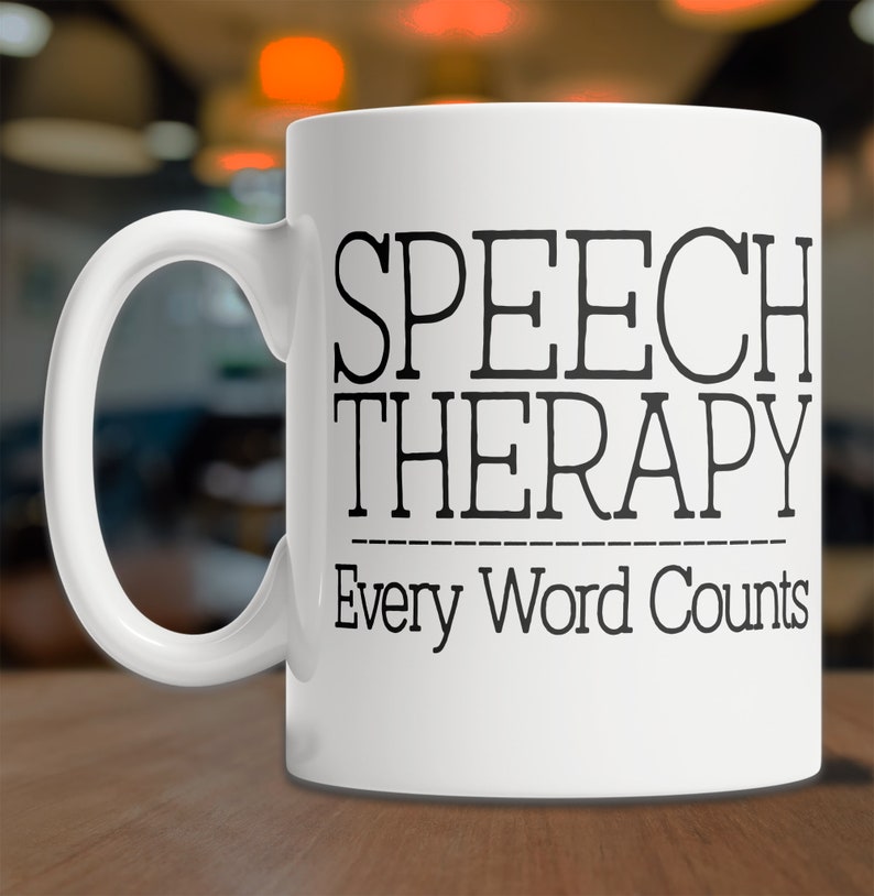 Speech Therapy Mug Cute Speech Therapist Gift Idea SLP Etsy