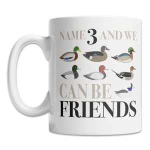 Duck Hunting Mug - Duck Species Mug - Duck Lover Mug - Duck Hunting Gift Mug - Duck Hunter Gift Idea - Duck Identification Mug - Duck ID Mug