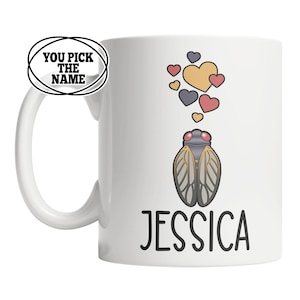 Personalized Cicada Mug: Insect Lover Gift