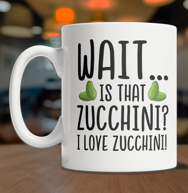 Funny Zucchini Lover Mug, Home Gardener Cup image 5