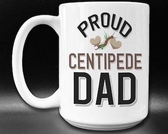 Mug papa mille-pattes fier, cadeau pour propriétaire d'animal de compagnie, cadeau pour entomologiste