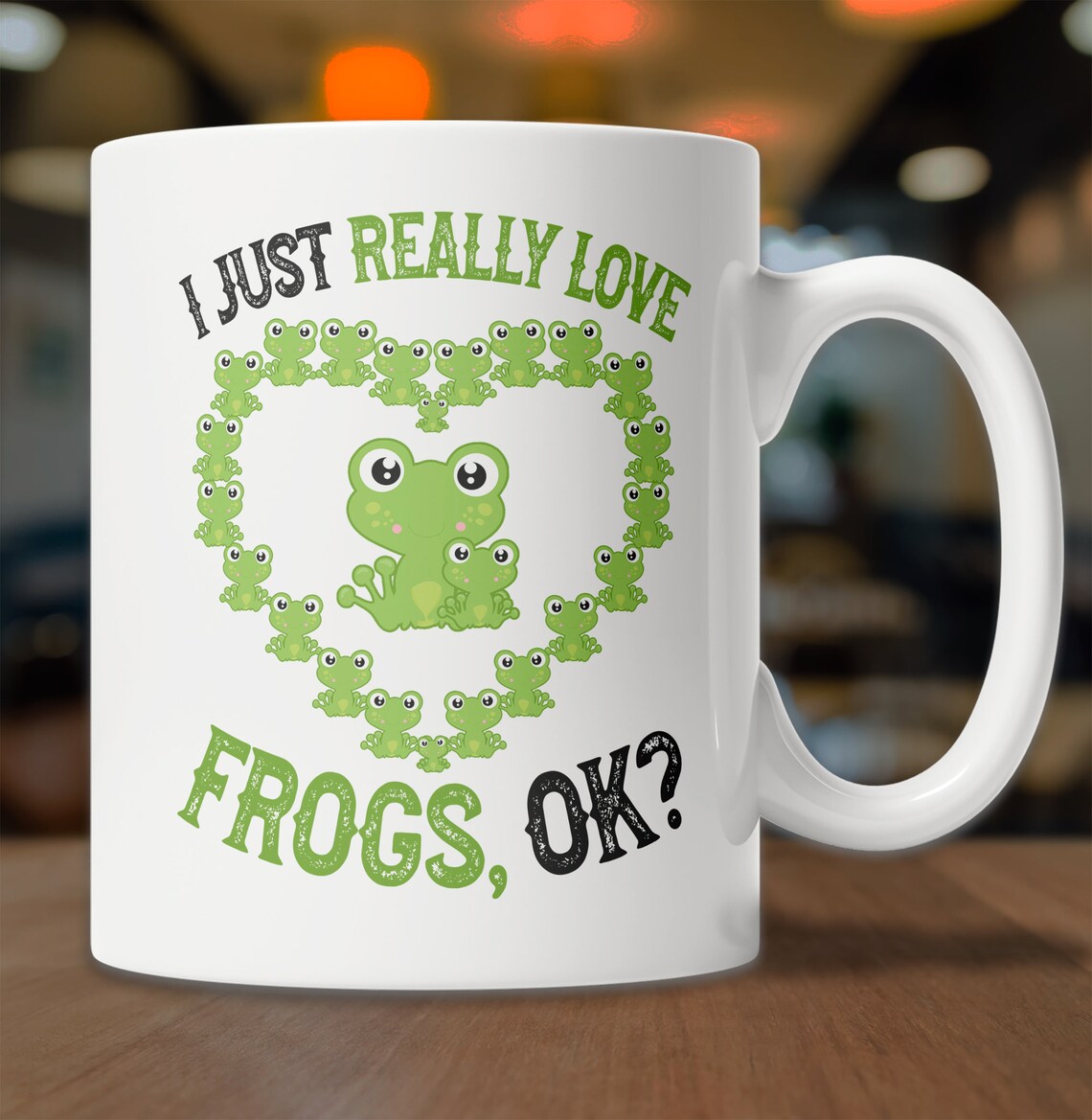 I Love Frogs Mug Cute Frog Mug for Frog Lovers Funny Frog | Etsy