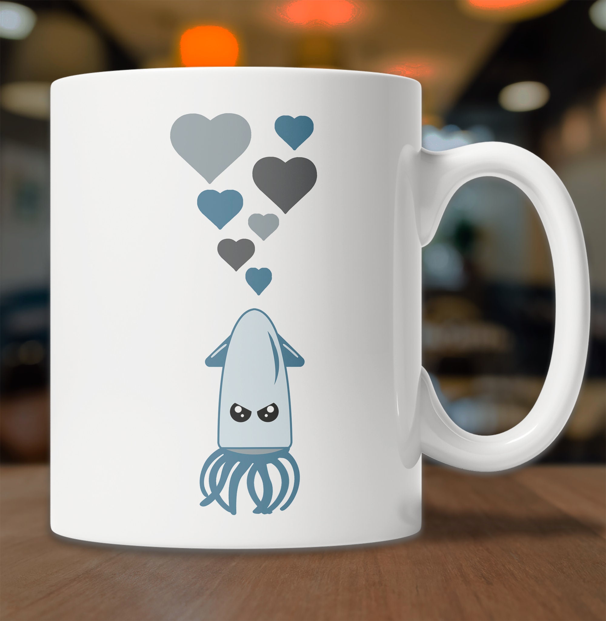 I Love Heart Squids Mug 