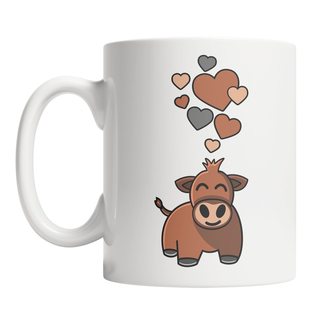Red Angus Cow Mug Cute Cow Lover Mug Red Angus Lover Coffee Mug Red ...