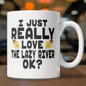 Cute Lazy River Mug I Love the Lazy River Mug Cute Water Park Mug Cute Waterpark Mug Cute Lazy River Gift Idea Swim Park Mug image 4