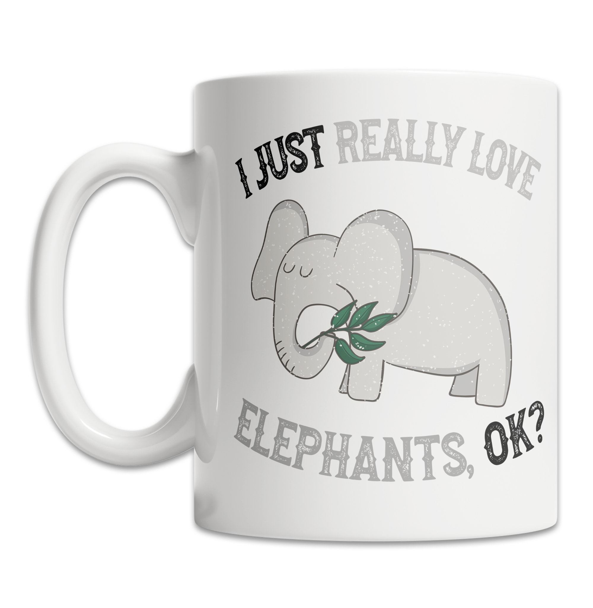 I Love Elephants Mug Cute Elephant Mug for Elephant Lovers