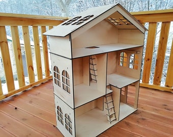 barbie wooden house