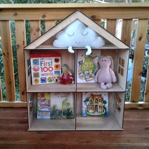 Custom Doll House, Big Doll wooden Dollhouse Bookshelf