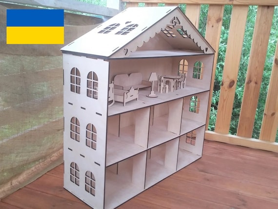 Wooden Dollhouse Furniture Doll House Furniture Dollhouse - Israel