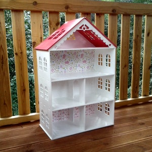 Dollhouse with 4 floors, Plywood dolls house, Wooden dollhouse,  house, Wood dollhouse, Plywood house, Dollhouse Kit