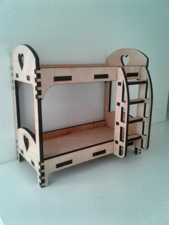 15CM 5.9/" Doll Princess Bed For Doll House Furniture Kid Play House Toy Gift ^
