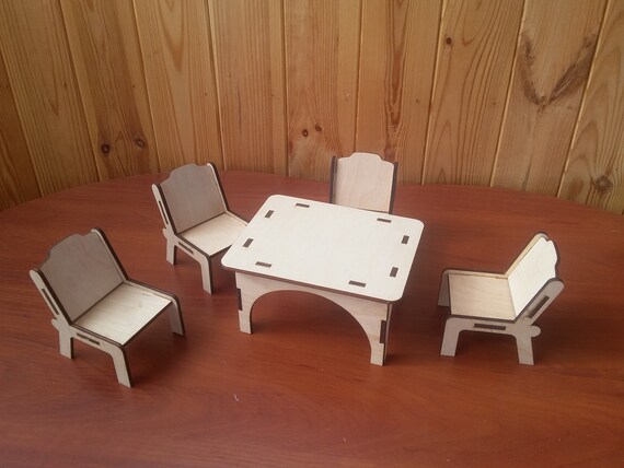 wooden barbie furniture