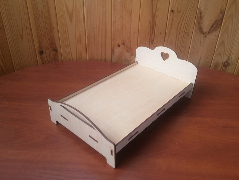 Barbie Wooden Bed Etsy