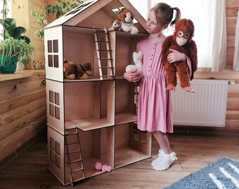 Custom Dollhouse, Wooden House, house, doll house