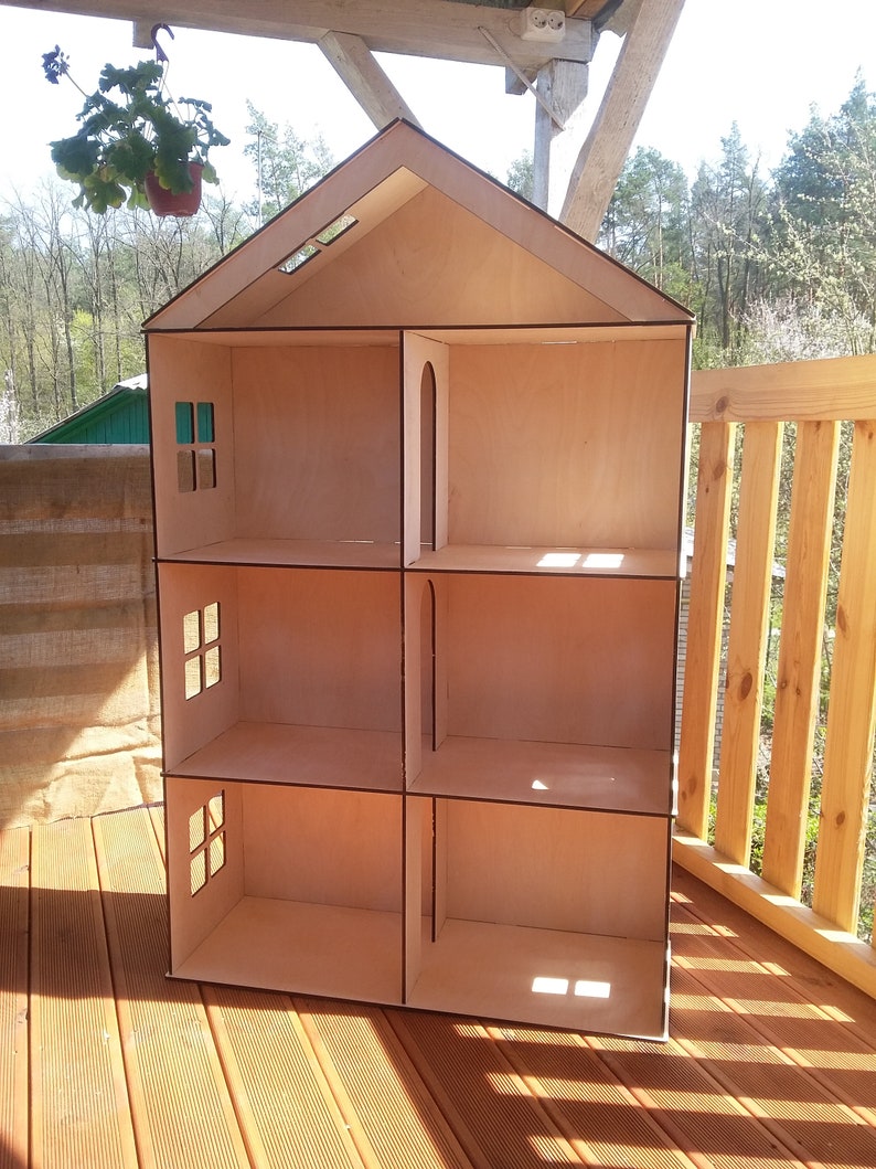 Dollhouse kit Big Wooden Barbie Dollhouse 4 floors