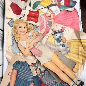 Kit original Queen Holden de 1952, l&#39;ensemble de poupées en papier de 20 pouces.