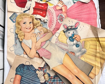 1952 original Queen Holden Kit the 20” doll paper doll set.