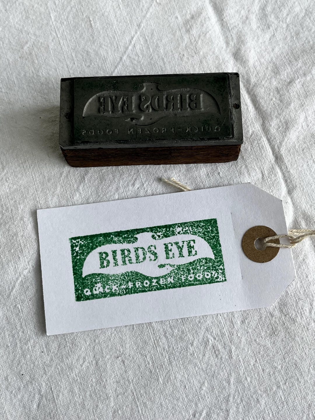 Vintage Print Advertising Block for Birds Eye Frozen Foods C1950s ...