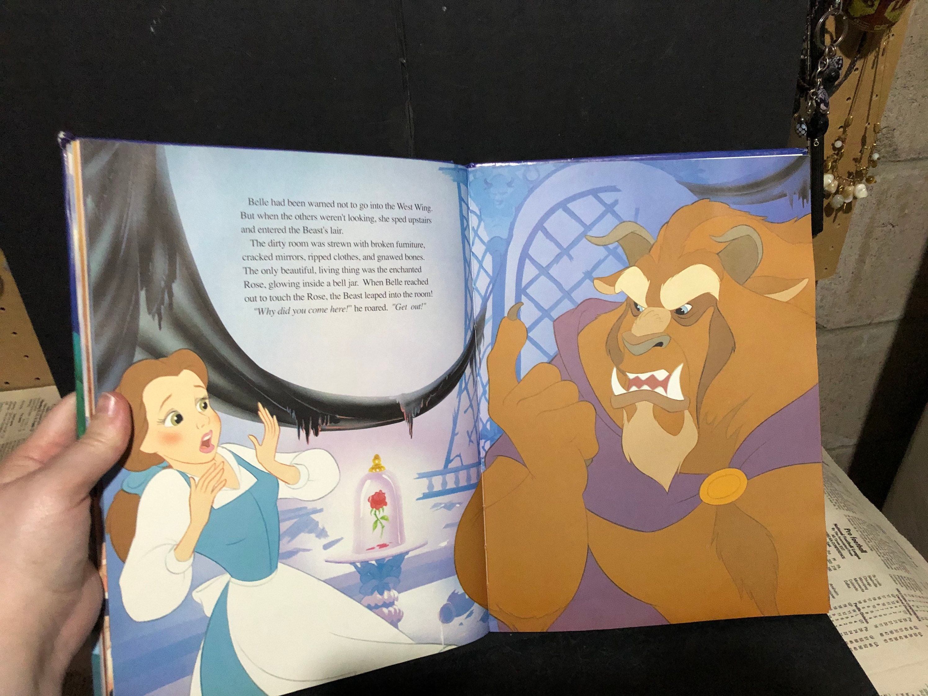 beauty and the beast book with figures
