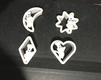 Pillsbury Doughboy Cookie Cutter Set of 4
