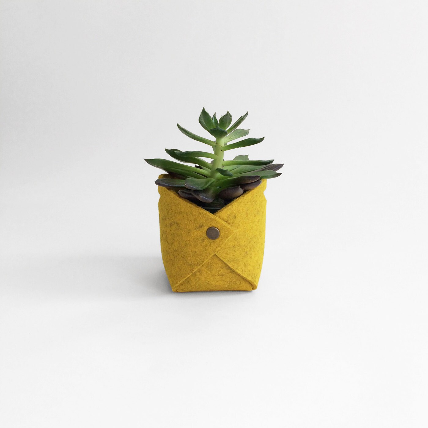 Fabric Planter Wool Felt Plant Holder Felt Basket Etsy