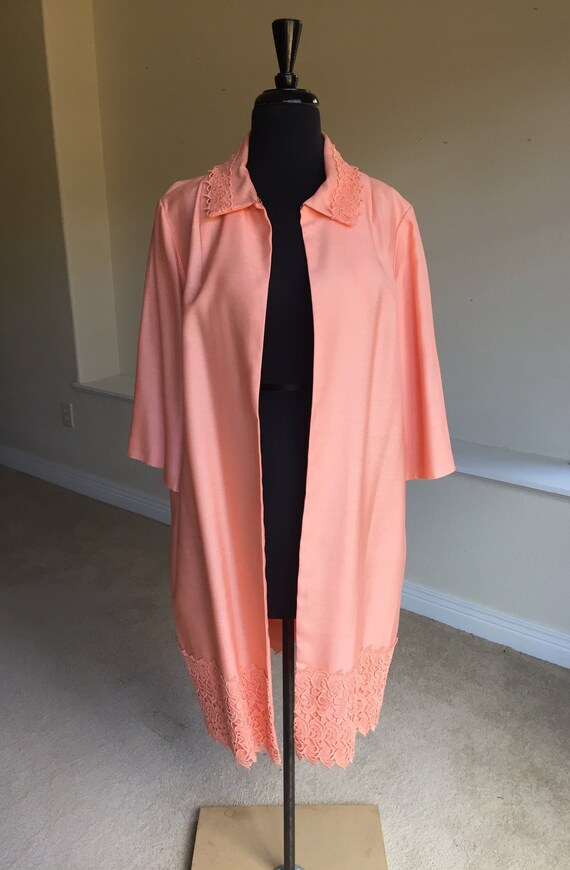 peach duster coat