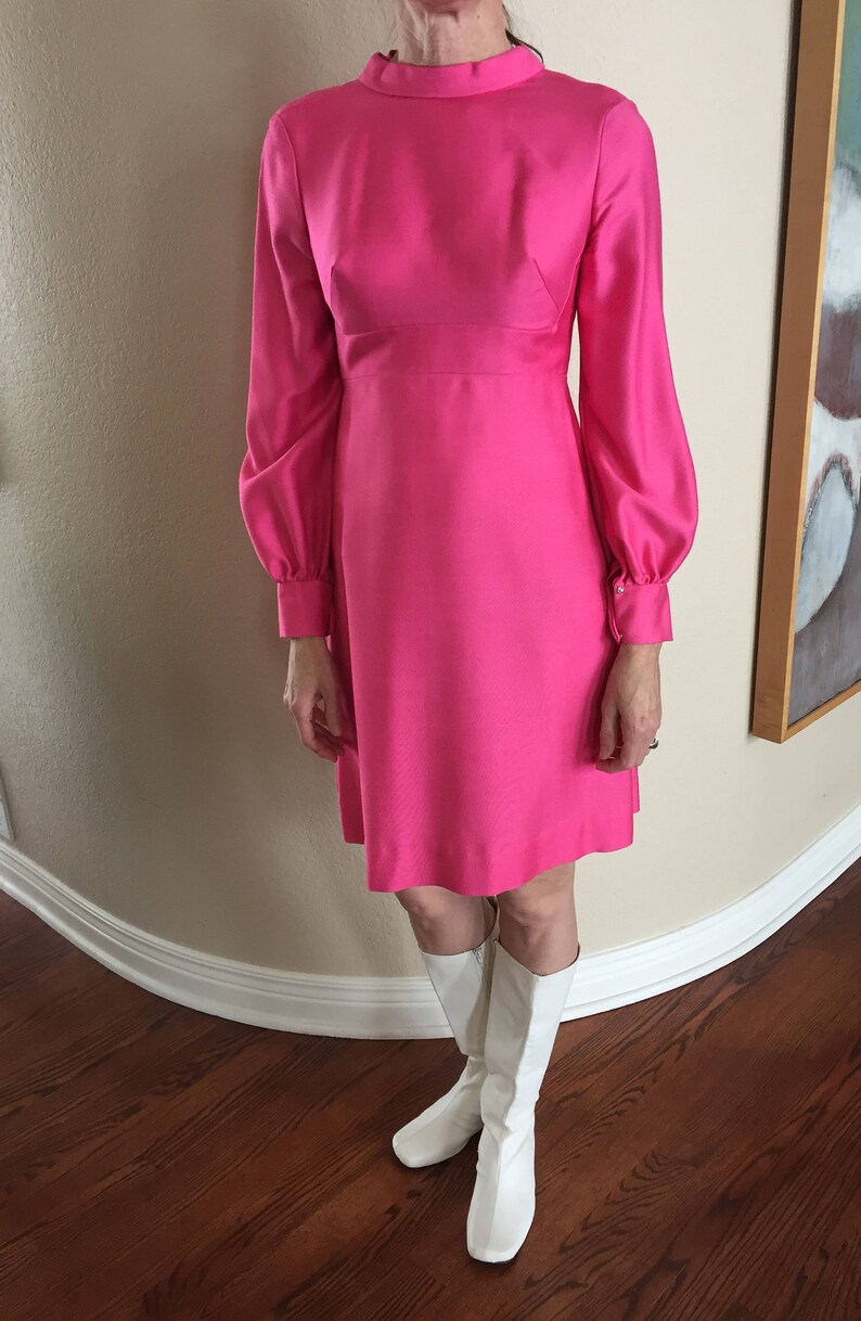hot pink sheath dress