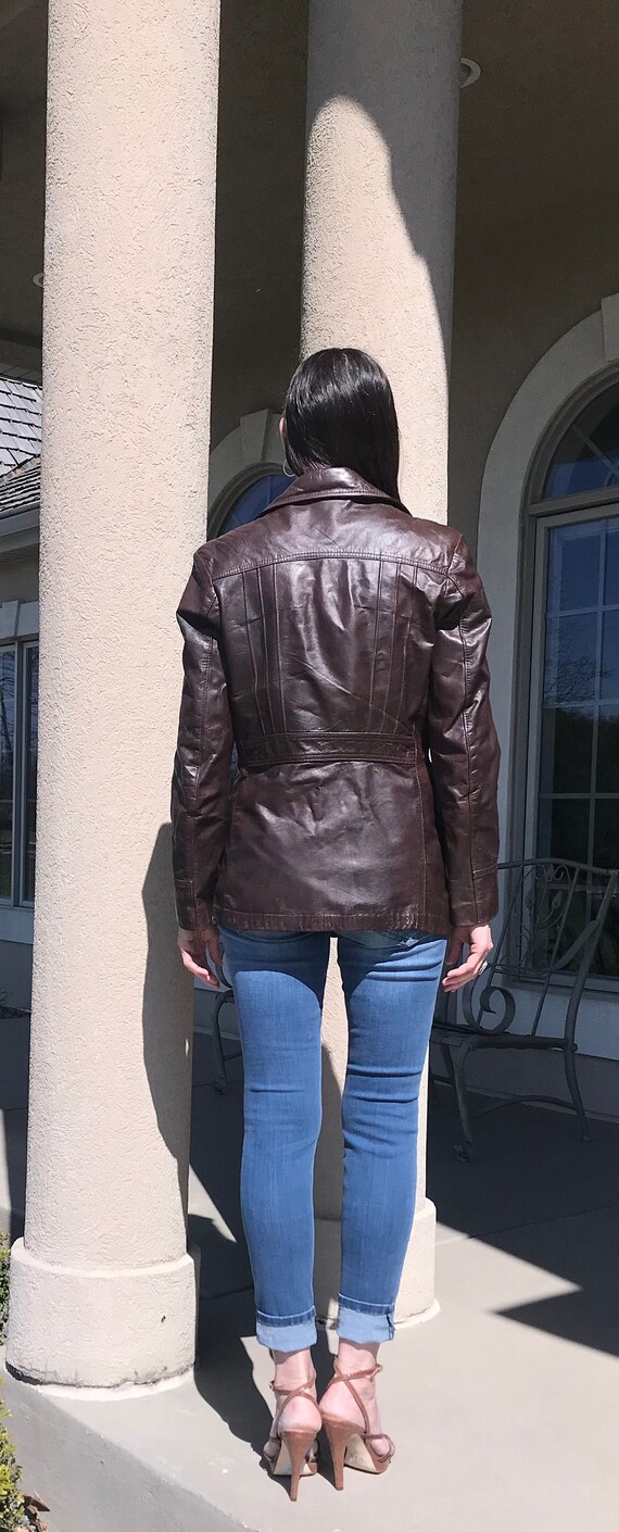 Vintage Brown Loose Deerskin Jacket