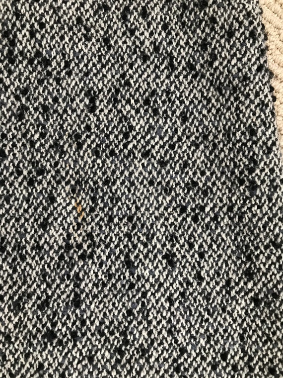 Vintage Black White Wool Tweed Dress Matching Jac… - image 7