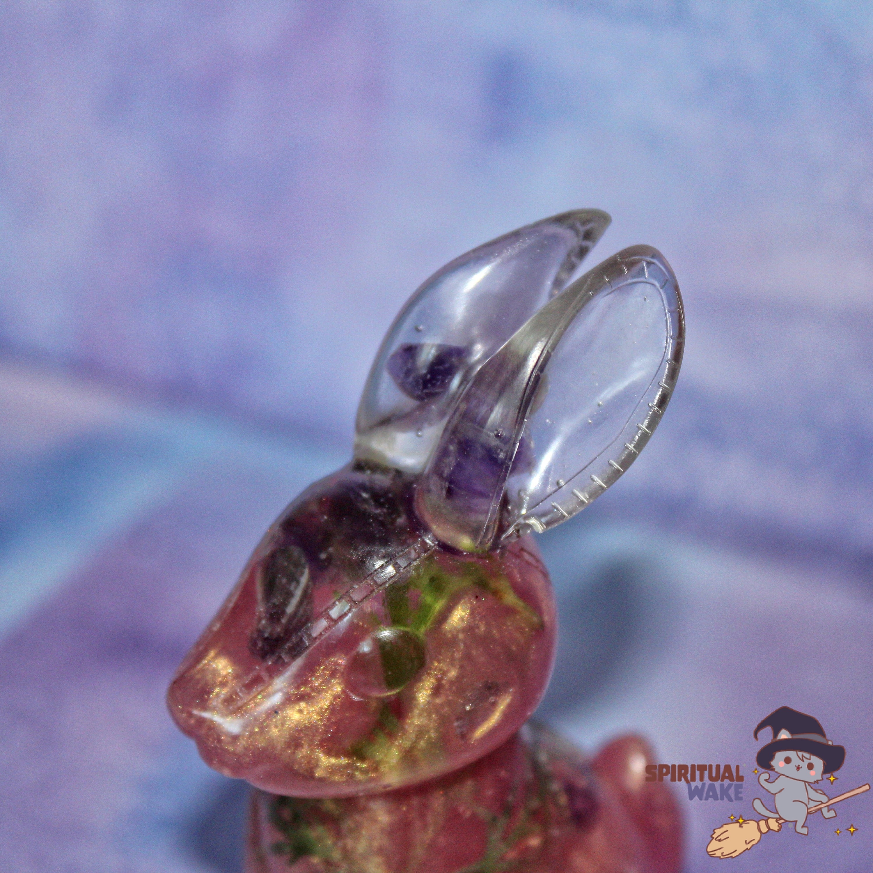 Amethyst Crystal Bunny Resin Bunny Rabbit Crystal Crystal | Etsy
