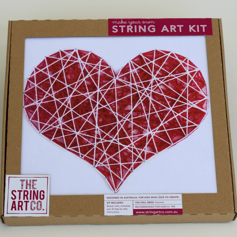 String Art Love Heart Kit Pattern DIY Kit Craft Kit - Etsy