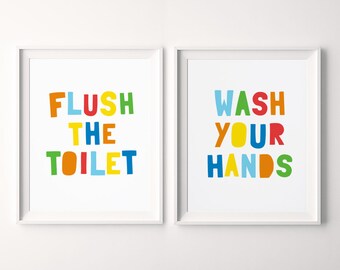 Bathroom printable | Etsy