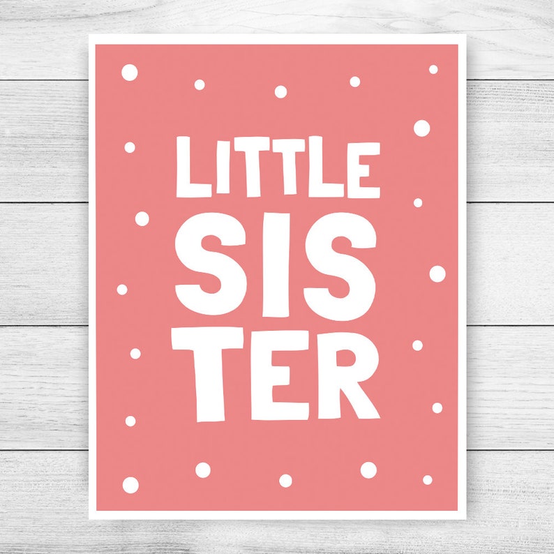 Siblings Wall Art Set of 2 Printable Art Big Brother Little Etsy