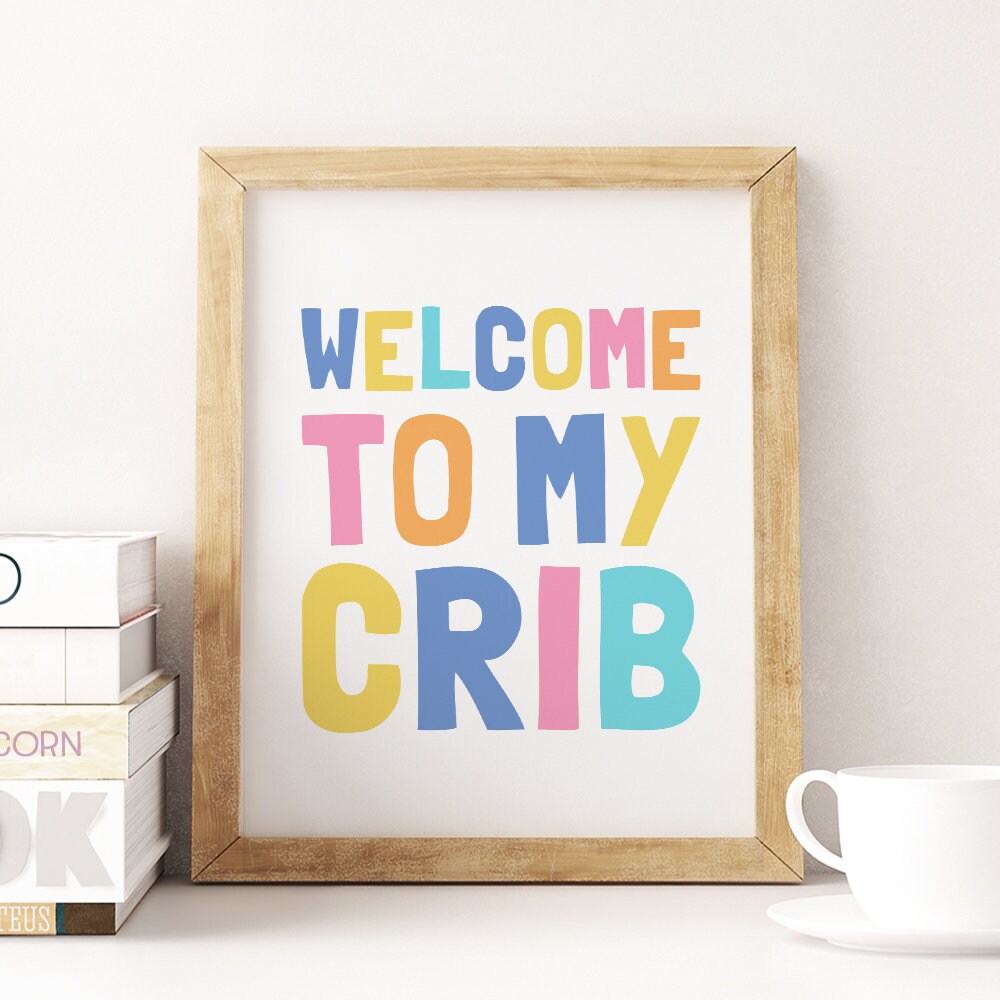 To My Crib Printable Art Above Crib Art Pastel Etsy
