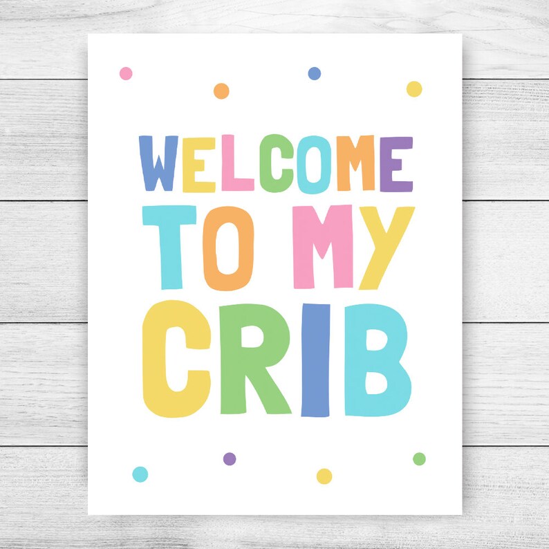 to My Crib Printable Art Nursery Decor Baby Room Etsy