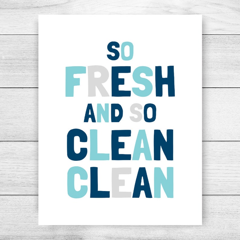 So Fresh And So Clean Printable Art Bathroom Signs Instant Download Kids Washroom Wall Decor Bathroom Rules Kids Bathroom Decor Art Collectibles Digital Prints Efp Osteology Org