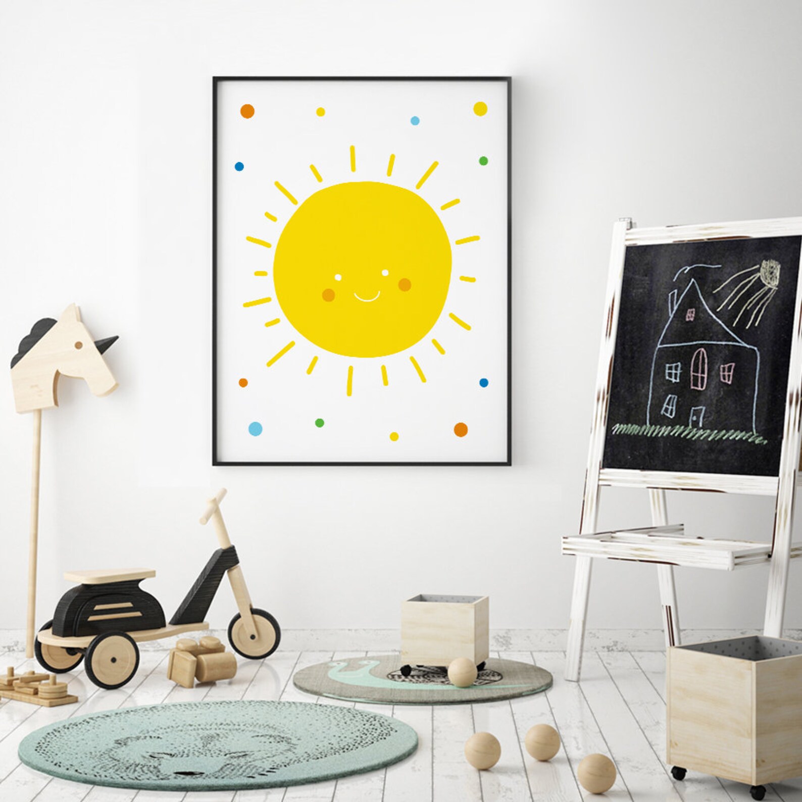 Sunshine Printable Art Nursery Decor Playroom Wall Art Etsy