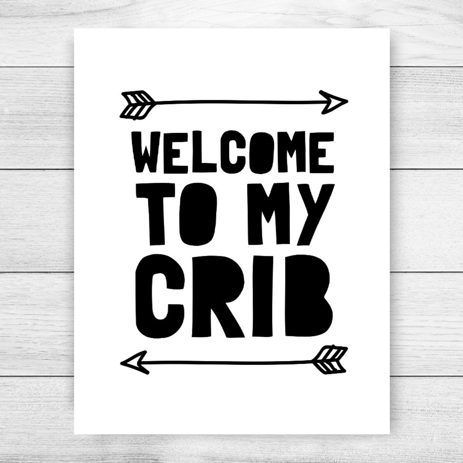 to My Crib Printable Art Above Crib Print Monochrome Etsy