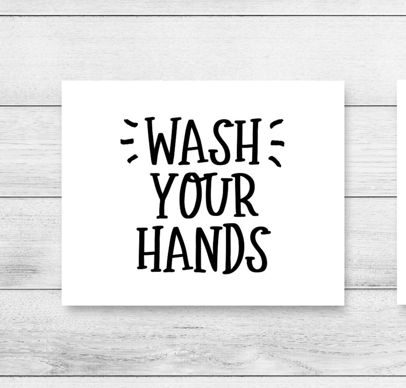 Bathroom Printable Art Set Of 4 Kids Bathroom Decor Wash Etsy