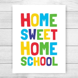 Home Sweet Home School Printable Art Home Classroom Decor | Etsy