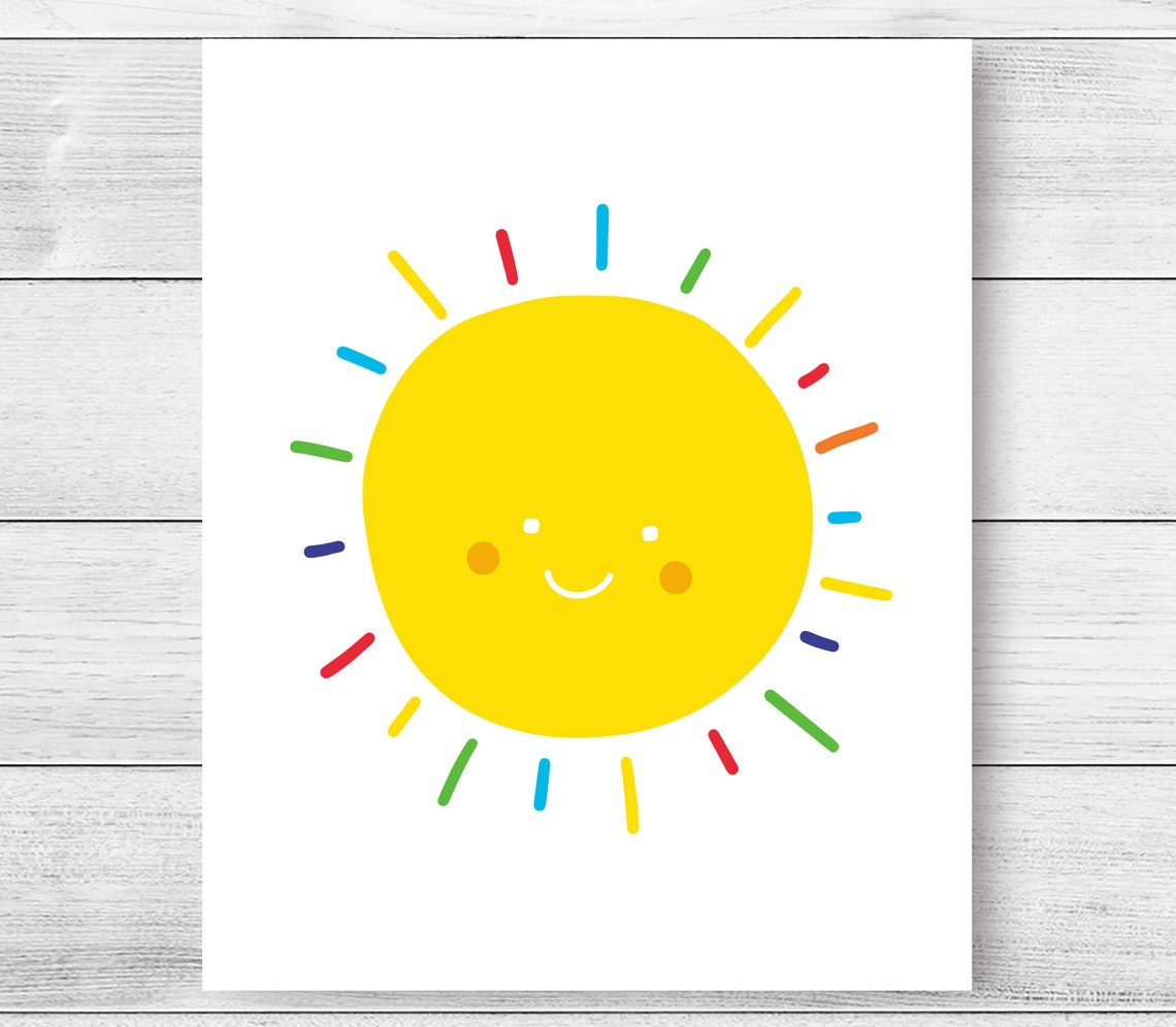 You Are My Sunshine Printable Art Set of 3 Wall Art Sunshine Etsy