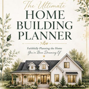 Faith-Based Home Building Planner | 151-Page Construction Organizer (Digital Download)