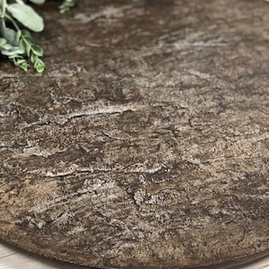 Stone Textured Concrete Lazy Susan - Fieldstone