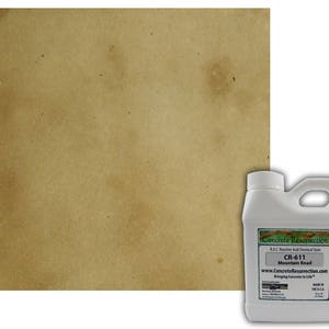 Concrete Stain Professional Easy to Use Acid Stain - Covers  25-65sq ft  Creates Beautiful Highs and Lows Mountain Road