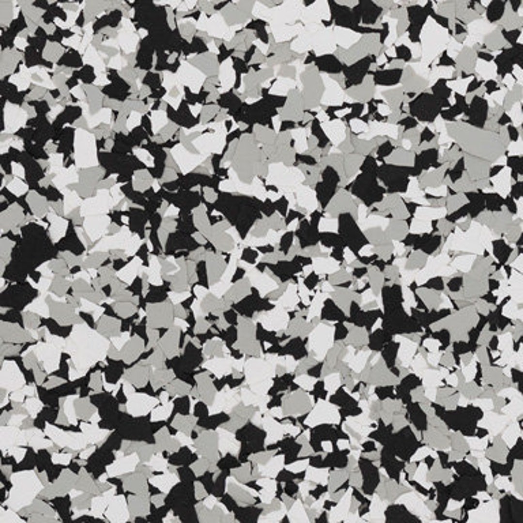 Domino Epoxy Chips Black/white/gray Combo 1/4 Flakes Etsy