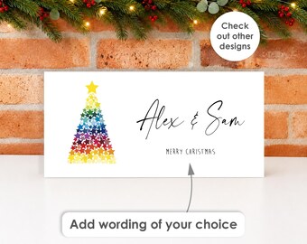 Personalised Christmas Money Envelope • Cash Gift Envelope, Christmas Money Holder, Gift Voucher Wallet Christmas Gift Him Her Kids Adult
