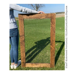 Chicken Wire Framed Pictures - Farmhouse Spits and Spoons