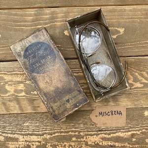 Vintage American Ful-Vue eyeglasses with side shield | Vintage steampunk glasses, American Optical goggles, Halloween costume, prop